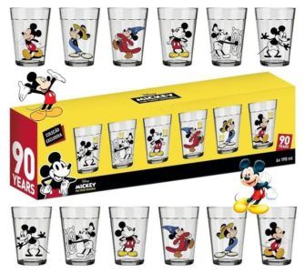 Copo Americano Mickey 90 04 jogos com 06 peças - Bebidas do Mundo